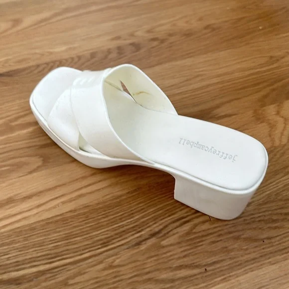 Nordstrom Jeffreycampbell Bubblegum Jellies Slides Sandals White Size 11 - Picture 6 of 14